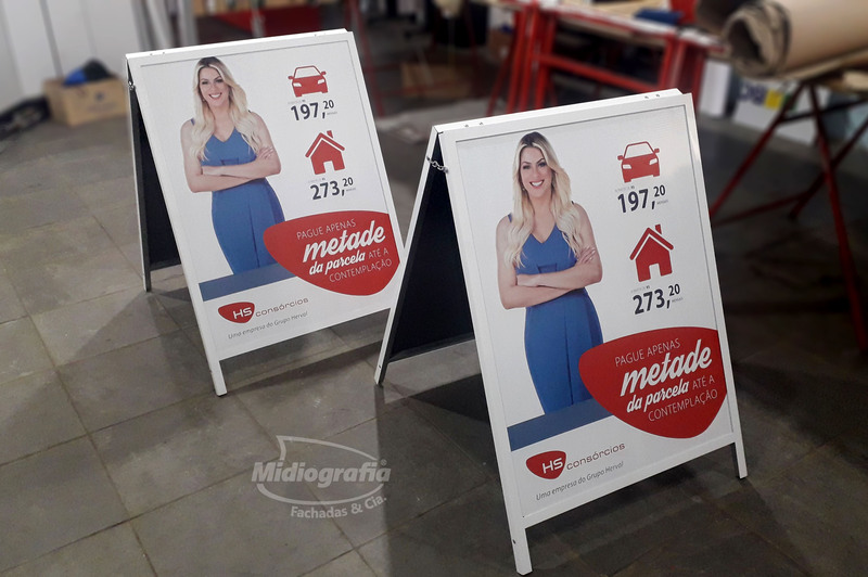 Placas Cavalete